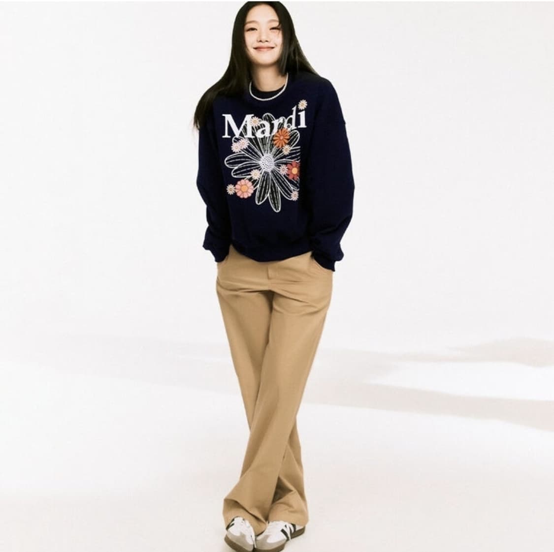 메르디마크르디 플라워 스웻 셔츠 사이즈 F 상품이미지4