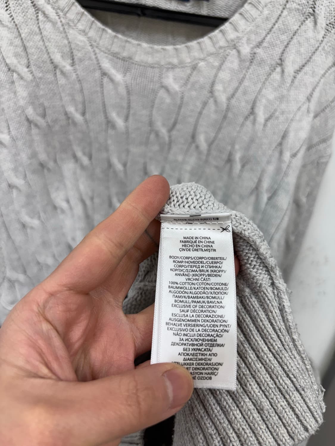 폴로랄프로렌 케이블 울 니트 상품이미지5