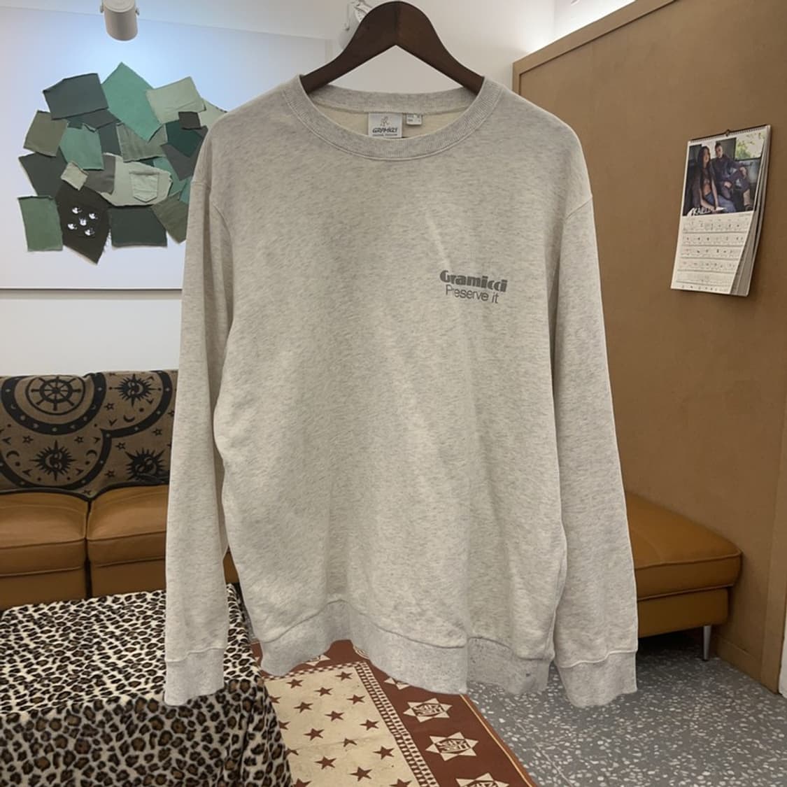 그라미치 모던 캐주얼 프리저브 잇 맨투맨 XL C09087 상품이미지3