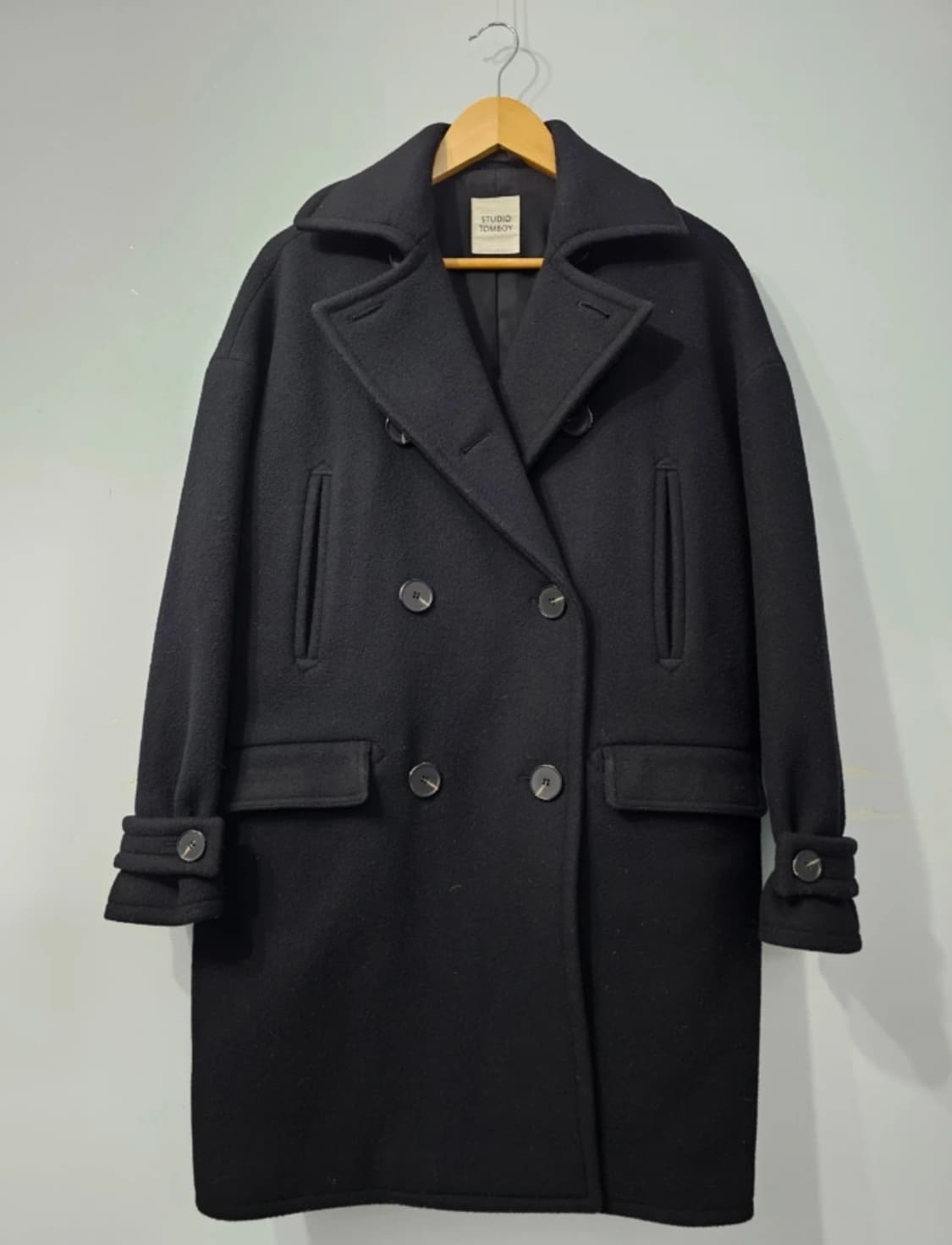 스튜디오 톰보이 여성 더블 울코트 롱코트 ~66 상품이미지1