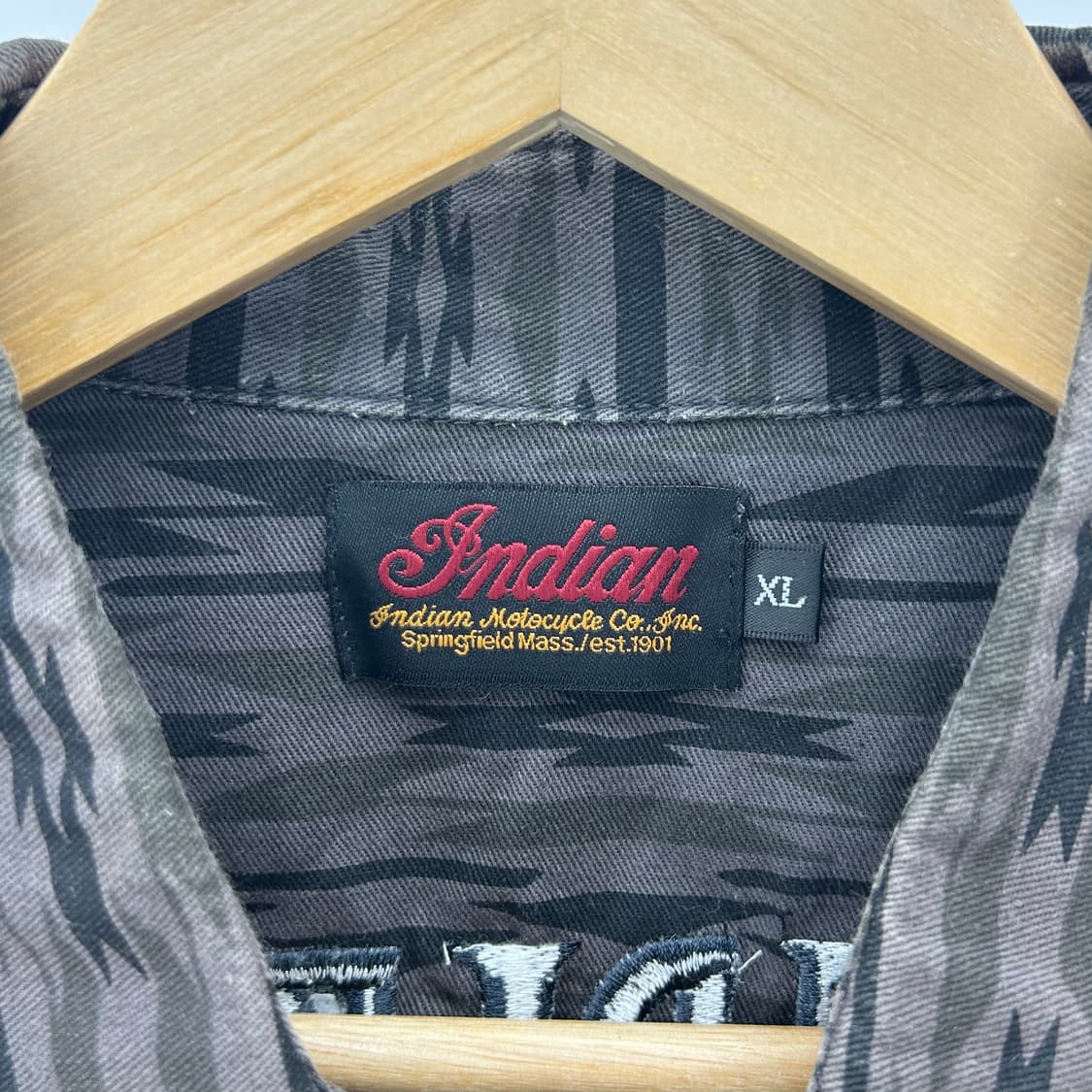[Indian Motorcycle] 인디안 모터사이클 패턴 하프셔츠 상품이미지6
