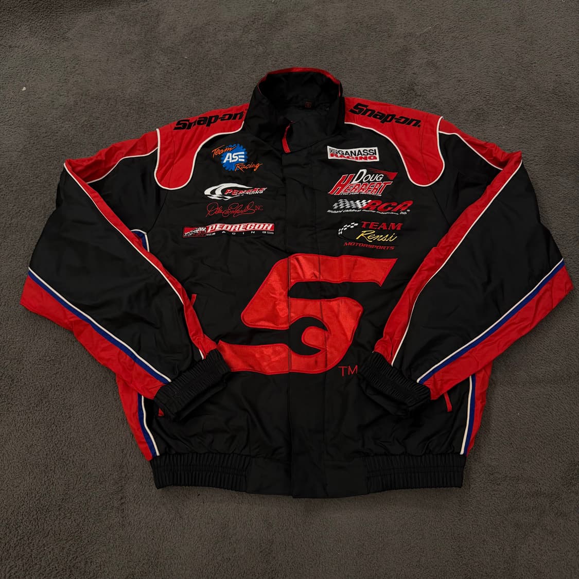 [ 정품/S ] 스냅온 빈티지 넘버5 모터사이클 레이싱 자켓 상품이미지2