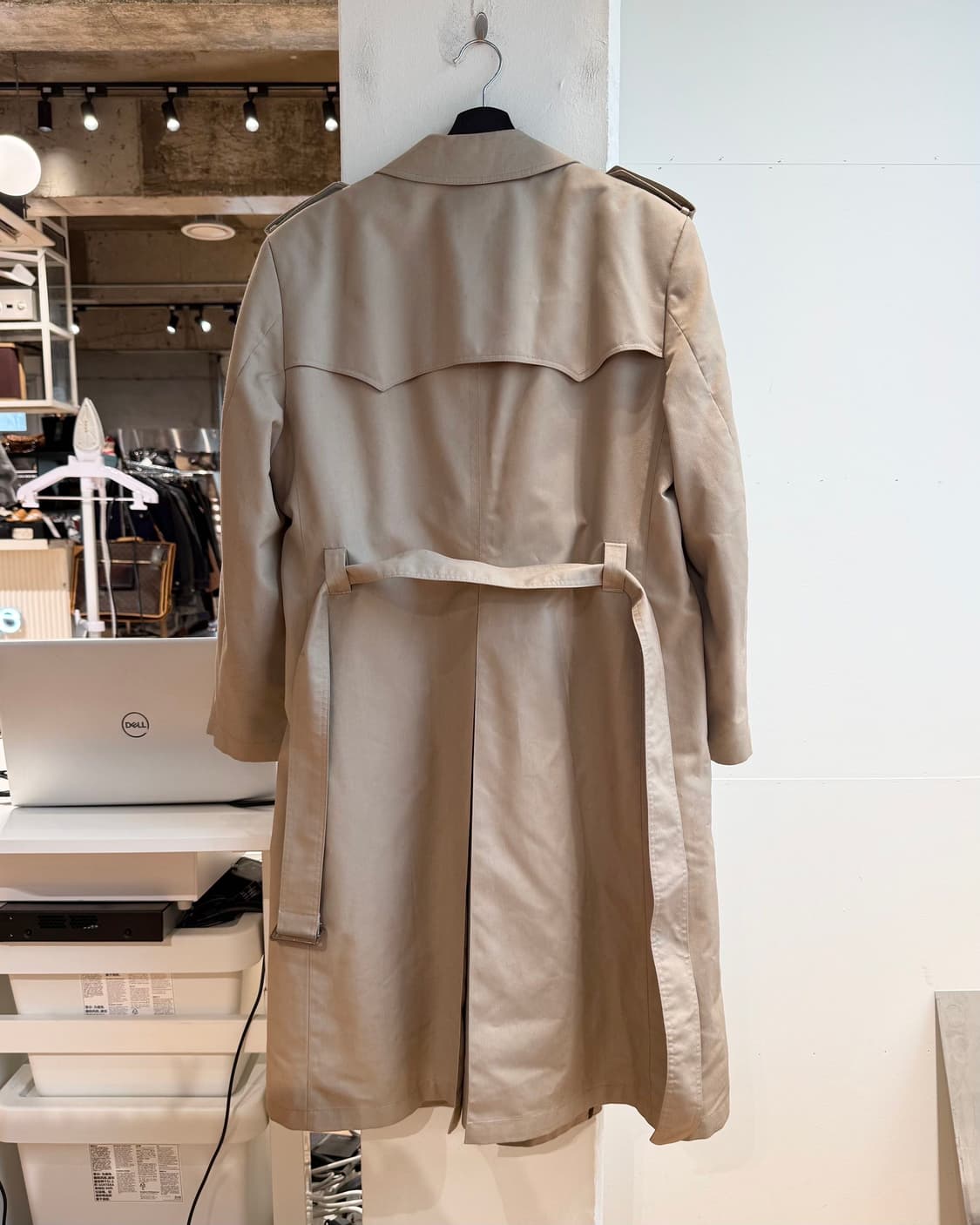 크리스찬 디올 몬슈어 베이지 더블 브레스티드 트렌치 코트  상품이미지8