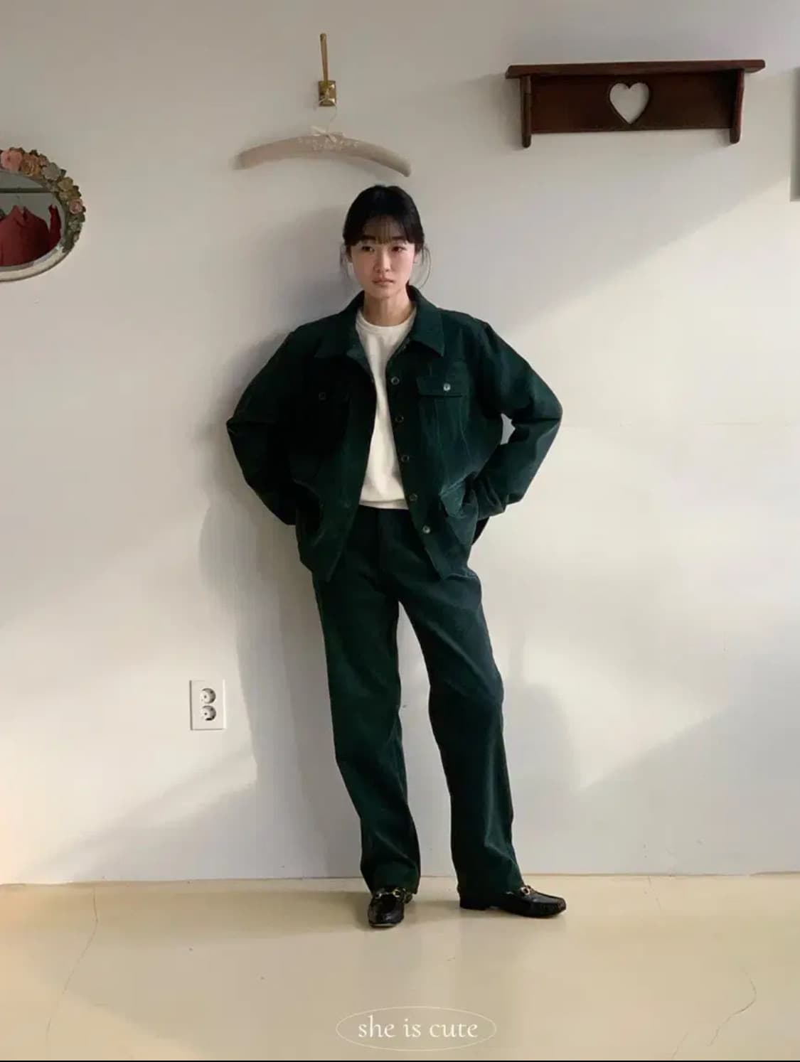 쉬이즈큐트 샐리팬츠 포레스트 1사이즈 상품이미지1