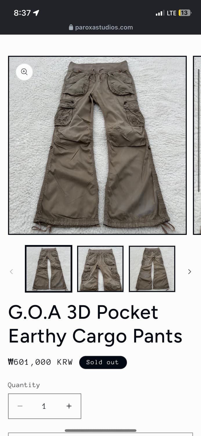 G.O.A 3D POCKET PANTS 상품이미지5