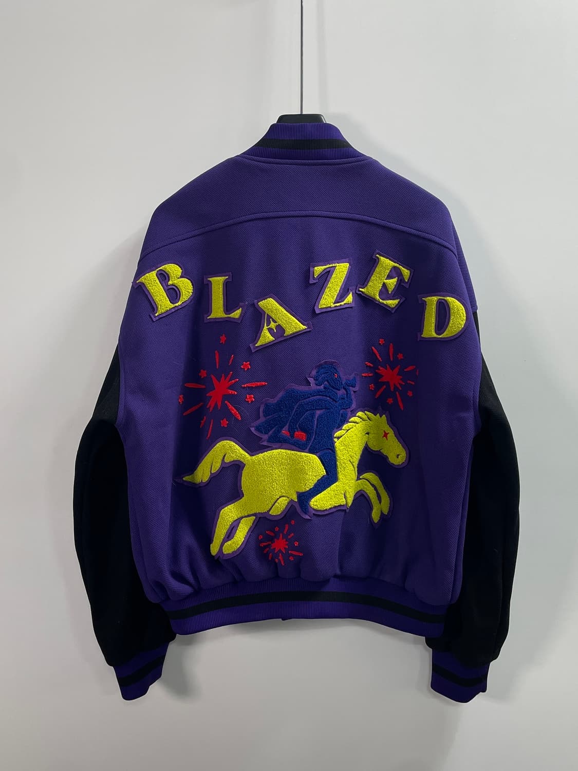 (새상품) 블레이즈드 매쉬 봄버 바시티 자켓 (on.666)   상품이미지1