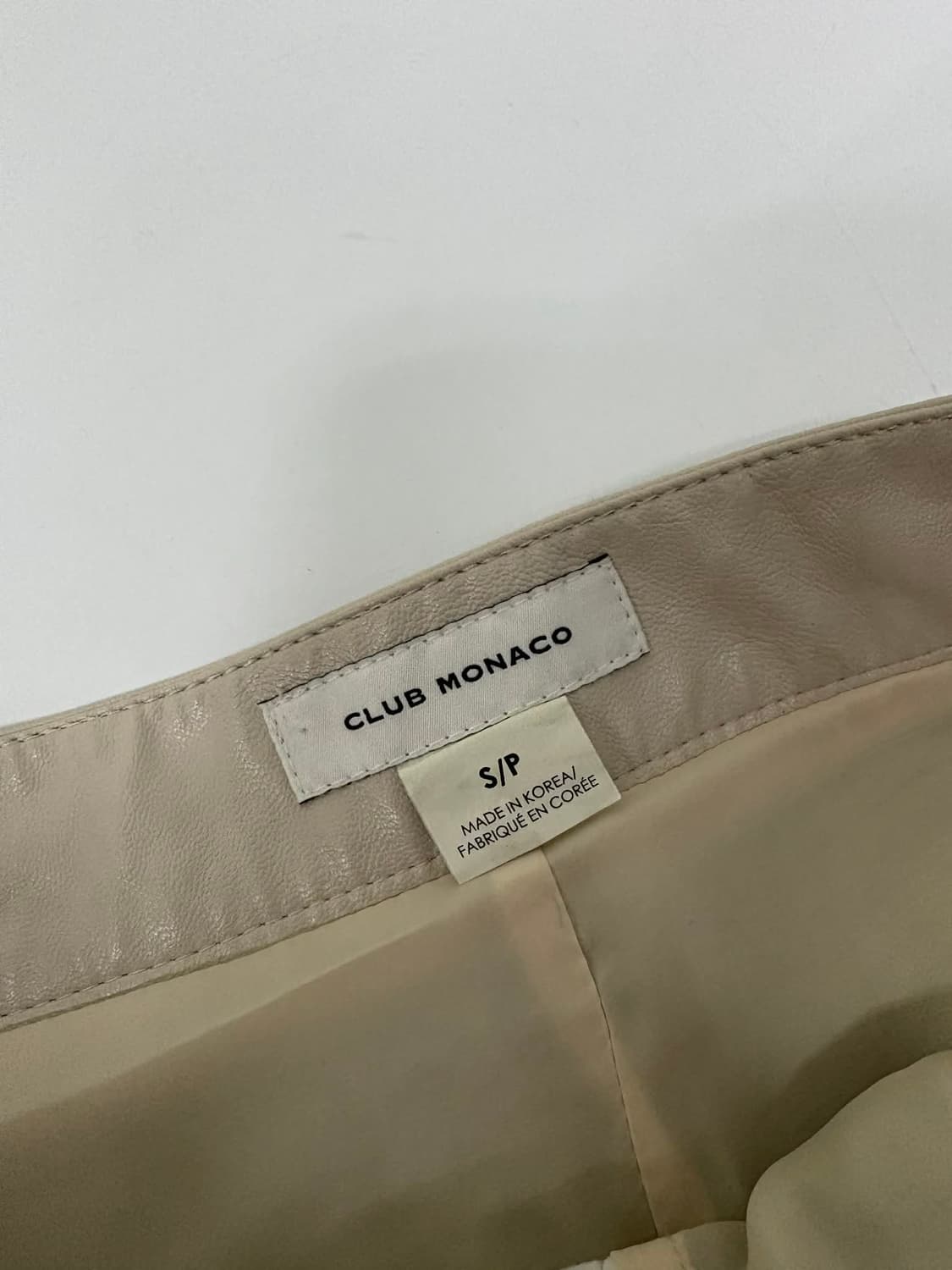 [S] 클럽모나코 한섬 23년 신형 레더 롱 스커트 상품이미지4