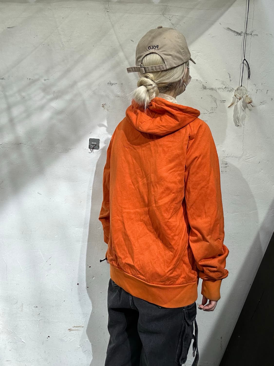 칼하트 오렌지 오버핏 후드집업 M 상품이미지3