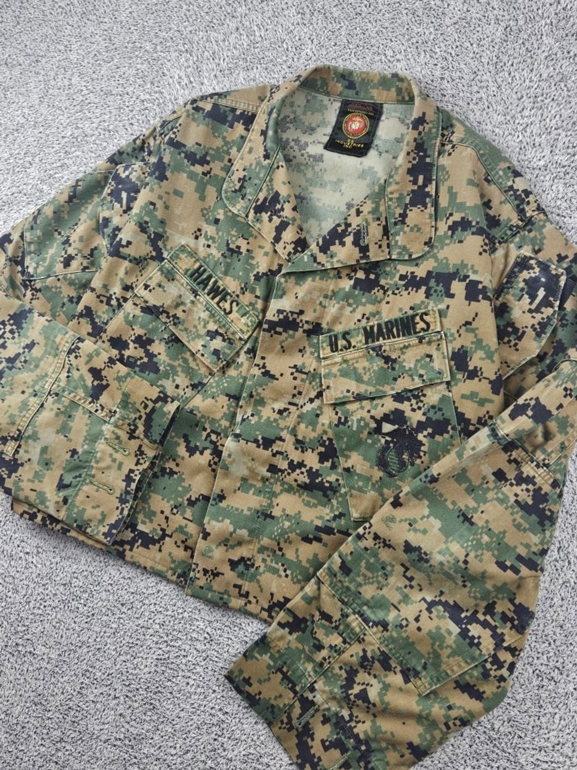 US 마린 USMC 크롭 커스텀 필드 셔츠 ( M ) / 11625 상품이미지6