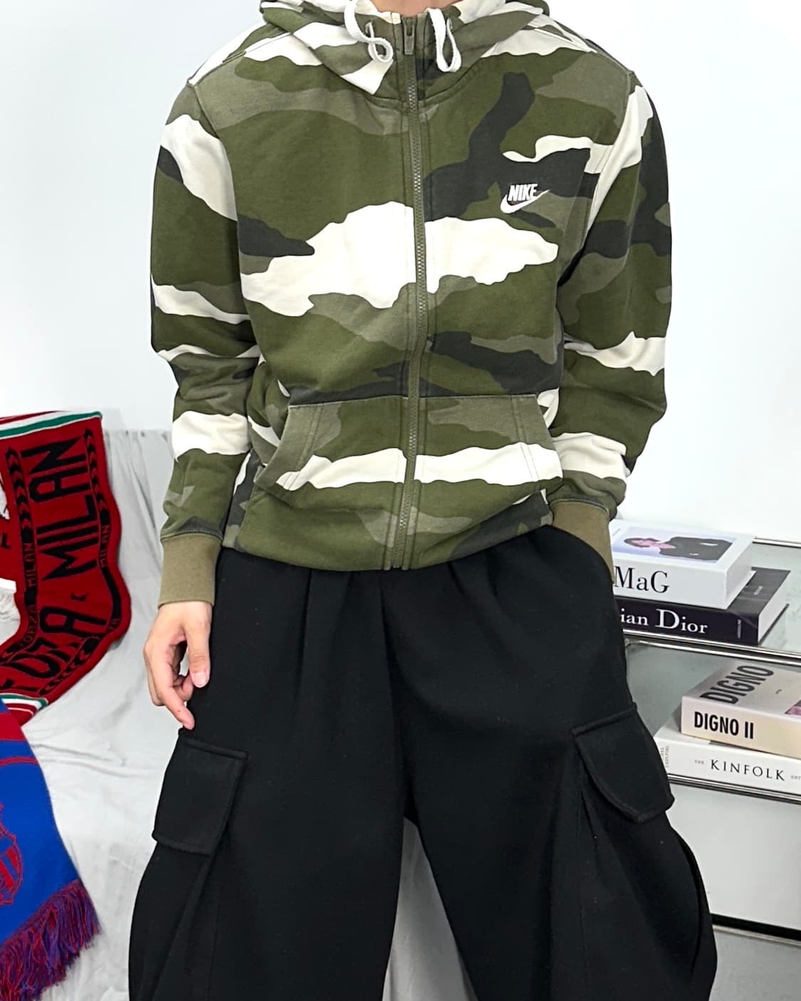 나이키 카모 후드집업 L 상품이미지2