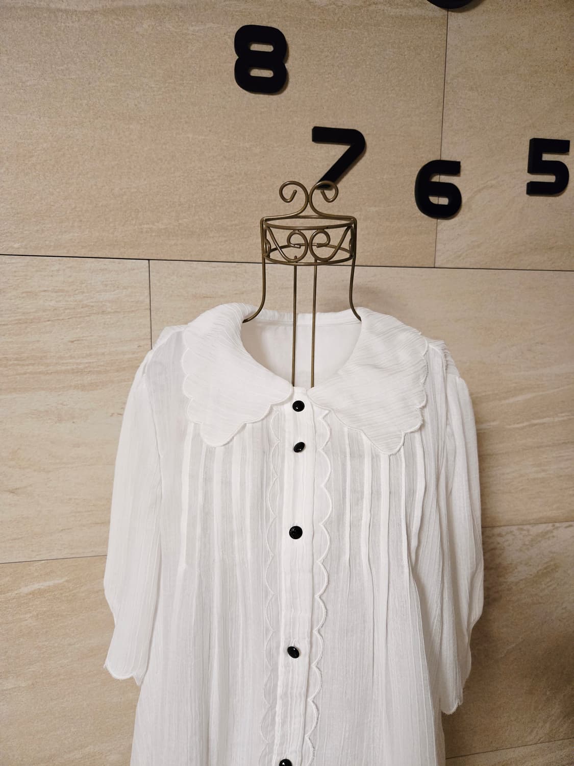 [82] MINE 마인 물결 블라우스 2024 상품이미지2