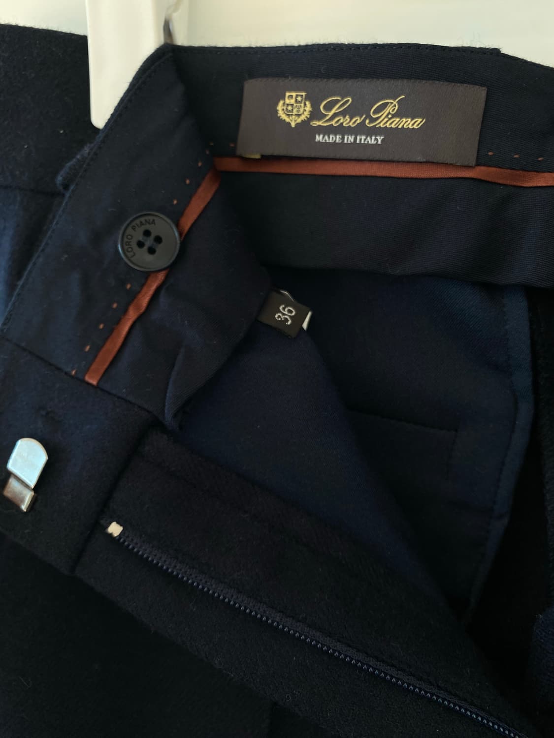 로로피아나 여성 네이비 바지 36사이즈 상품이미지3