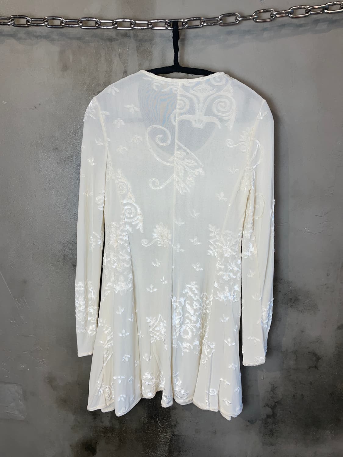 90s 조르지오 아르마니 벨벳 시어 탑 상품이미지7