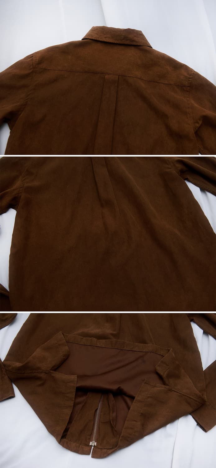 MCM 오리지널 벨벳 스웨이드 집업 셔츠 자켓 (95-100) 상품이미지5