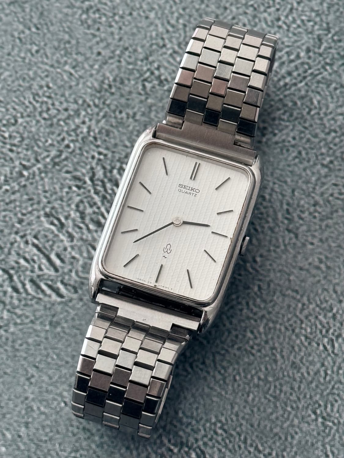 세이코 Seiko 탱크 수직 격자 패턴 다이얼 상품이미지1