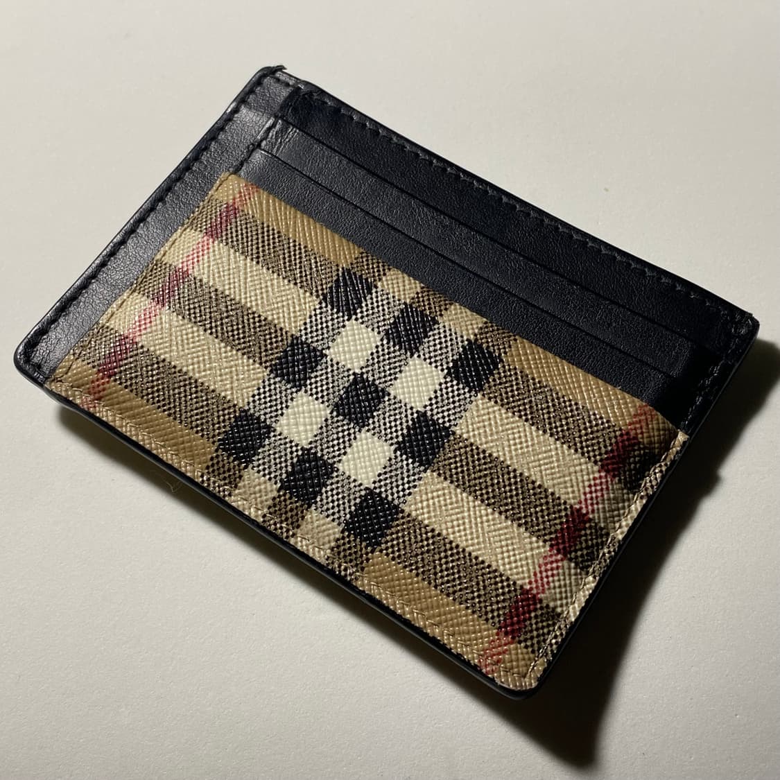 [정품] 버버리 빈티지체크 머니클립 카드지갑 상품이미지1