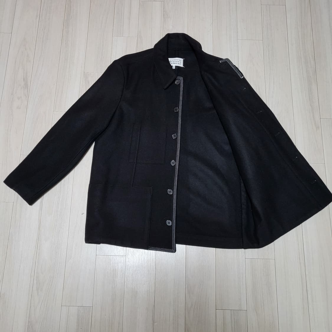 (50) 17FW 메종마르지엘라 콘트라스팅 스티치자켓 상품이미지3