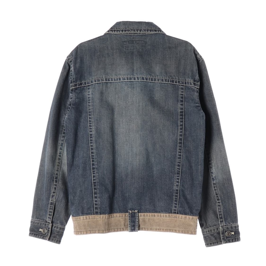 뱅뱅 빈티지 배색 포인트 워싱 데님 자켓 L 상품이미지2