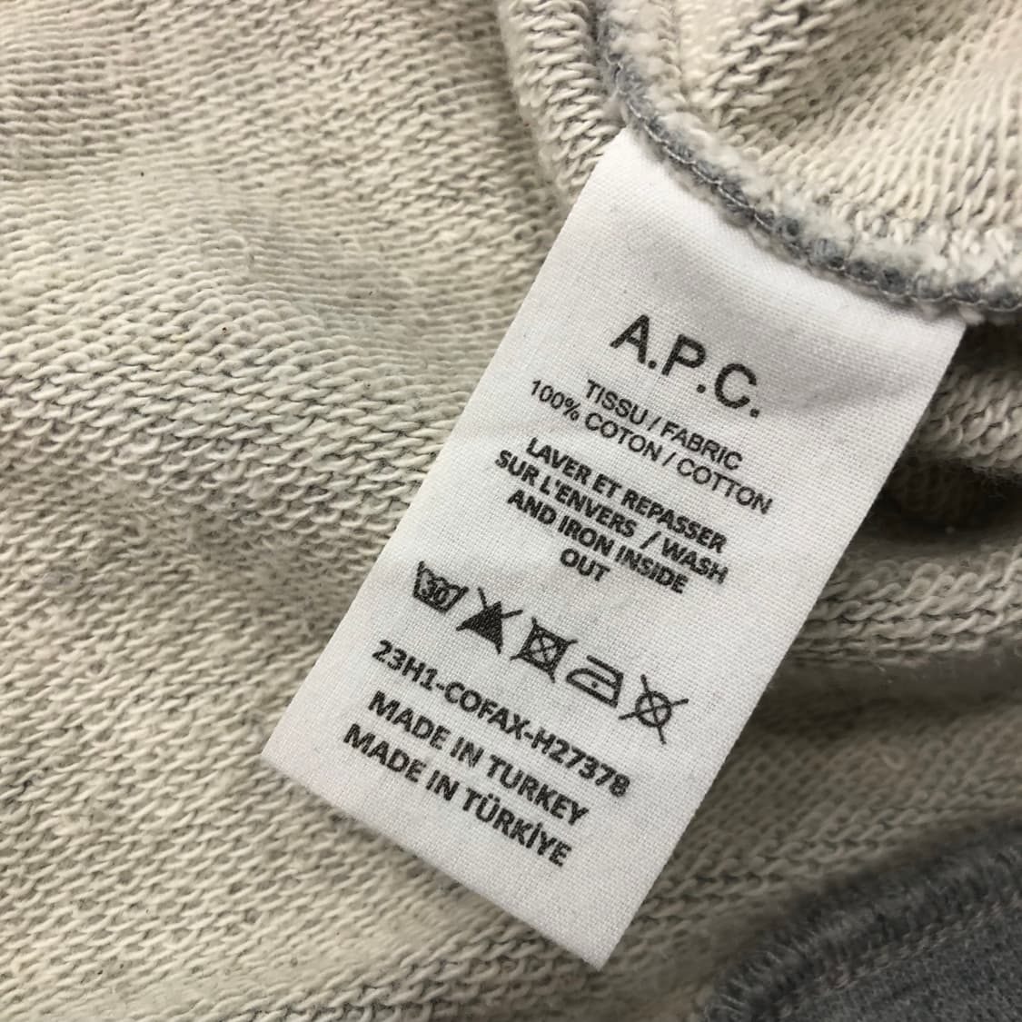 APC 아페쎄 로고 맨투맨 스웻셔츠 상품이미지4