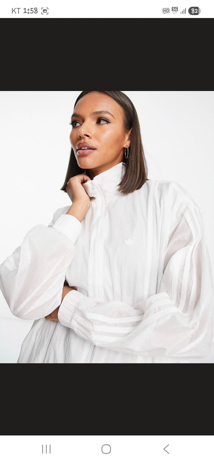 아디다스 여성 아디컬러 립스타 경량 트랙 바람막이 자켓 s 상품이미지9