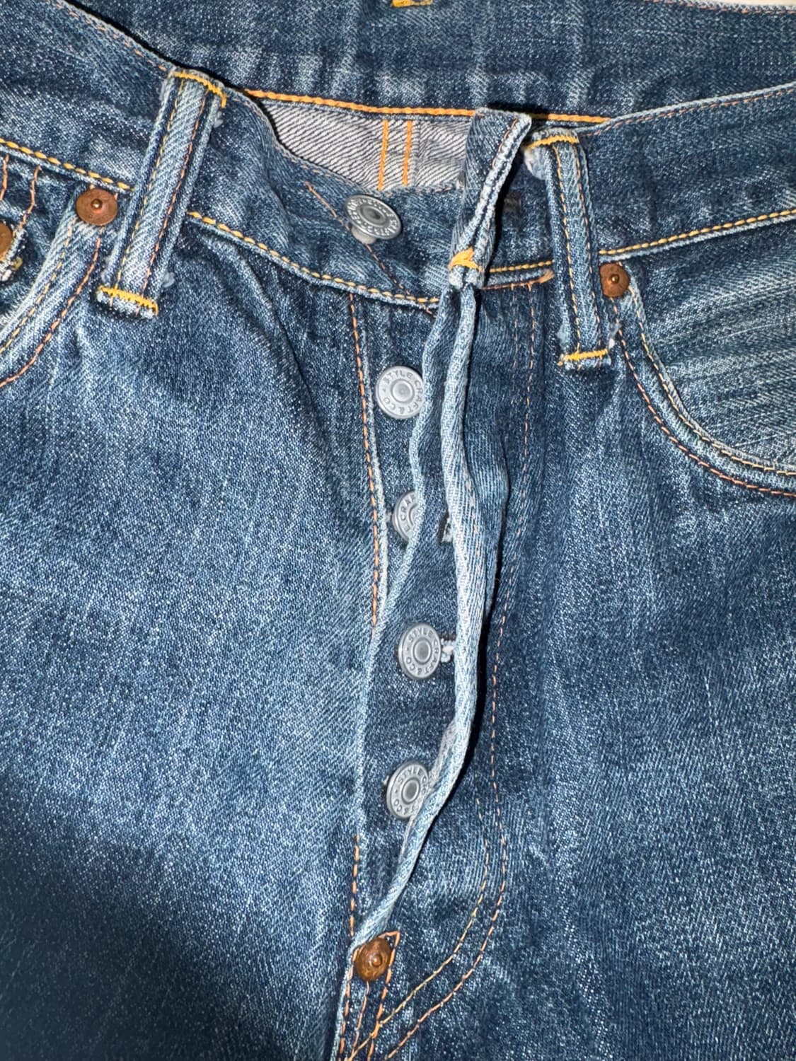 에비스 로고 프린팅 데님 팬츠 상품이미지5