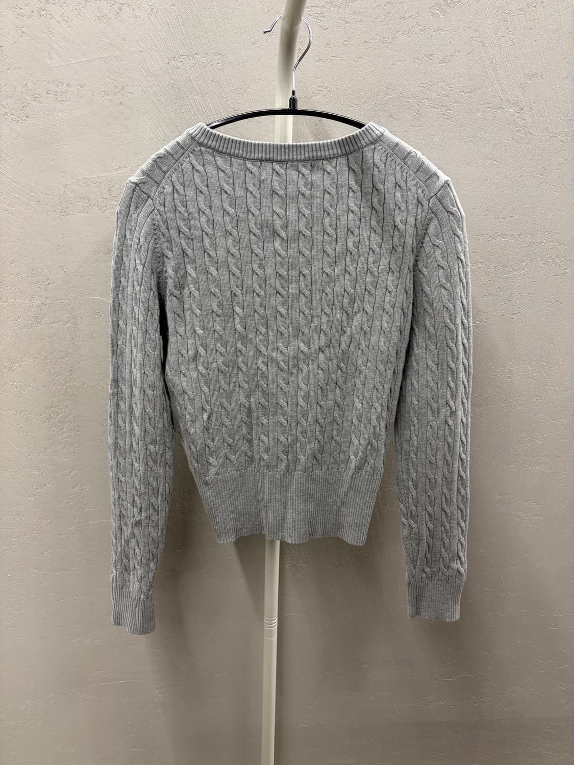 제너럴아이디어 케이블 니트 가디건 S 상품이미지5