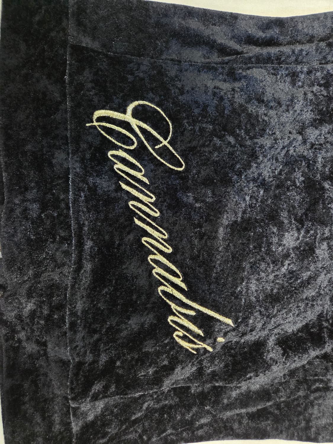 Xfrm 갸루 벨벳 블랙 후드집업 상품이미지5