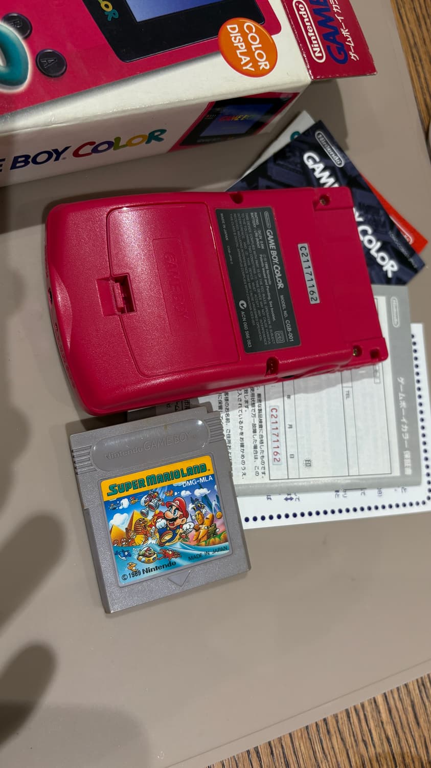 신품급) 닌텐도 게임보이 컬러 CGB(gbc) 풀박스 상품이미지4