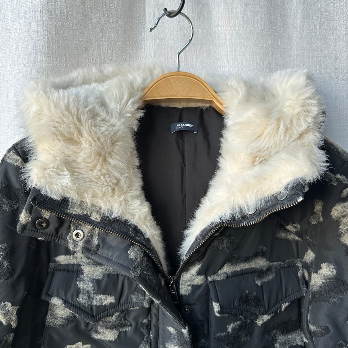 질샌더 네이비 Fall 2015 레디투웨어 컬렉션 퍼 후디 점퍼 36 상품이미지6