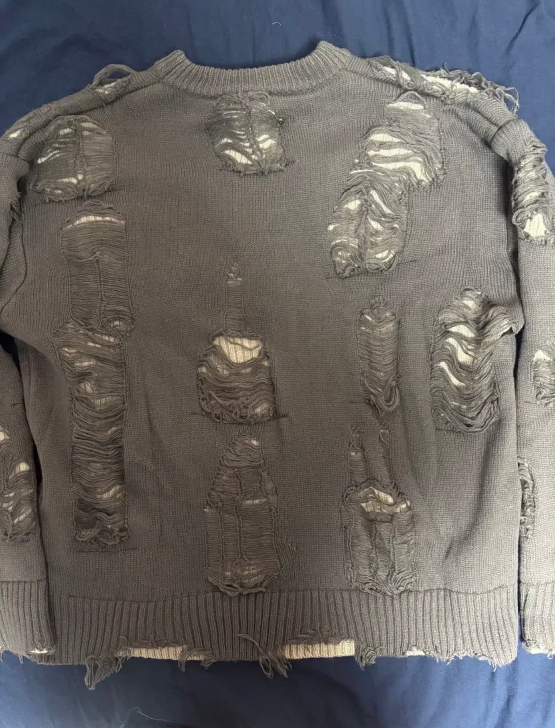 GAKIHARA 데미지 니트 스웨터 상품이미지2