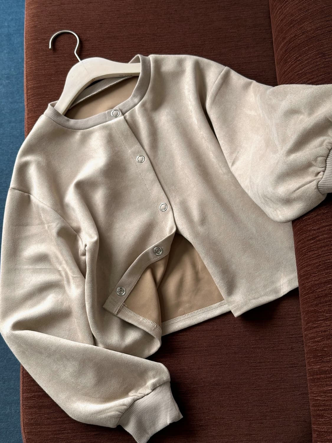 Peach skin cropped design blouson 상품이미지1