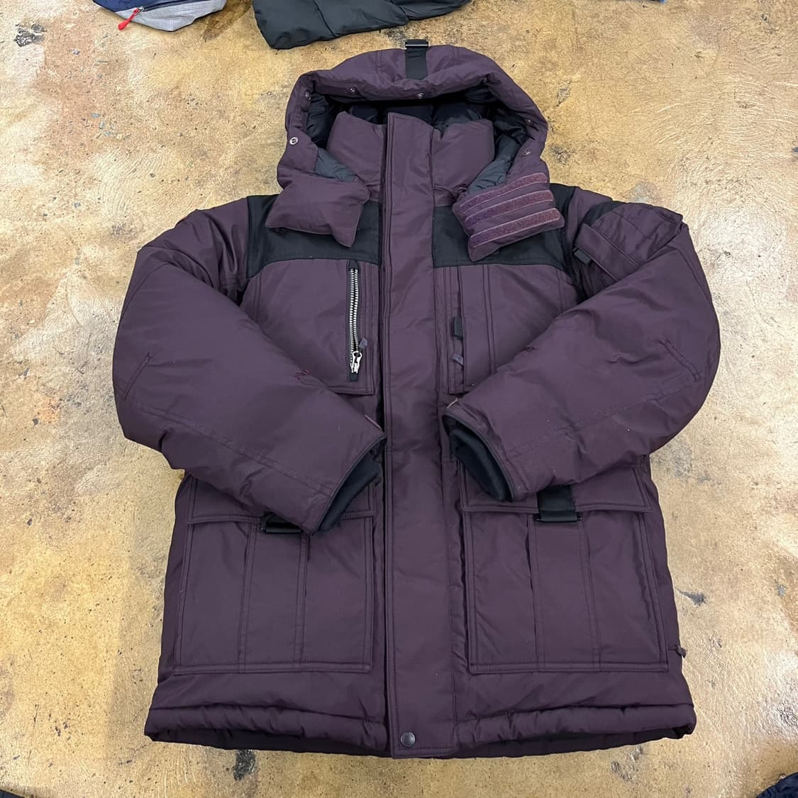 [정품/100] 코오롱 스포츠 보라색 패딩 점퍼 b19 상품이미지2