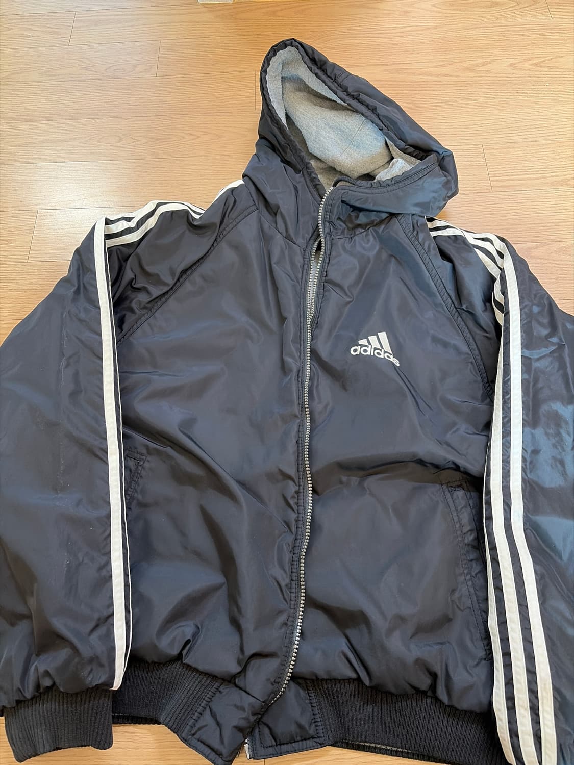 아디다스 빈티지 리버시블 패딩 상품이미지3