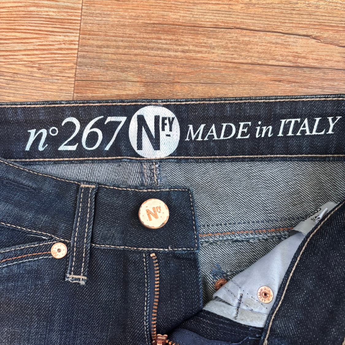 NFY 이태리 데님 청바지 26 진청 스판 수입 정품 상품이미지4