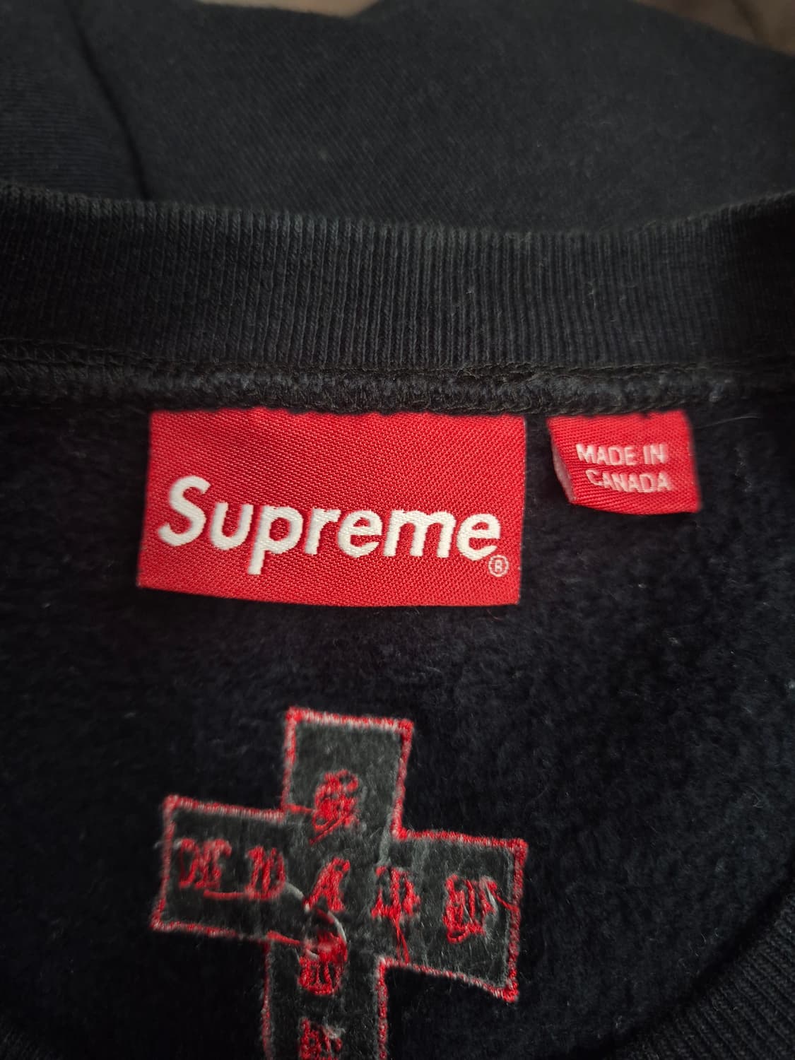 슈프림 X 블랙사바스 콜라보  맨투맨  / 105~107(정품) 상품이미지3