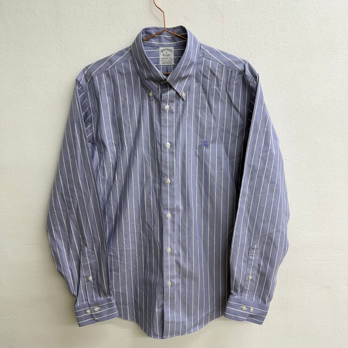 브룩스브라더스 리젠트핏 스트라이프 셔츠 (M) 상품이미지1