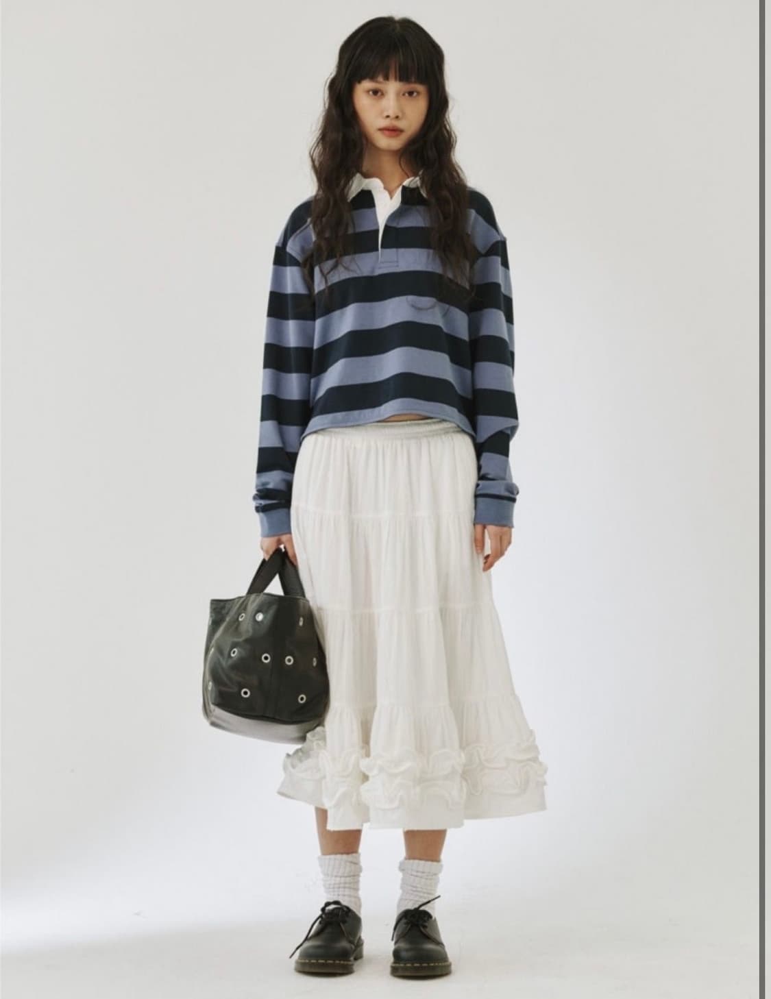 플리즈프로젝트 프릴스커트 화이트 상품이미지1