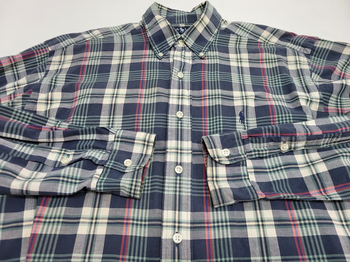 POLO 90S 폴로 랄프로렌 블레이크핏 타탄 체크 셔츠 / 남 M  상품이미지4