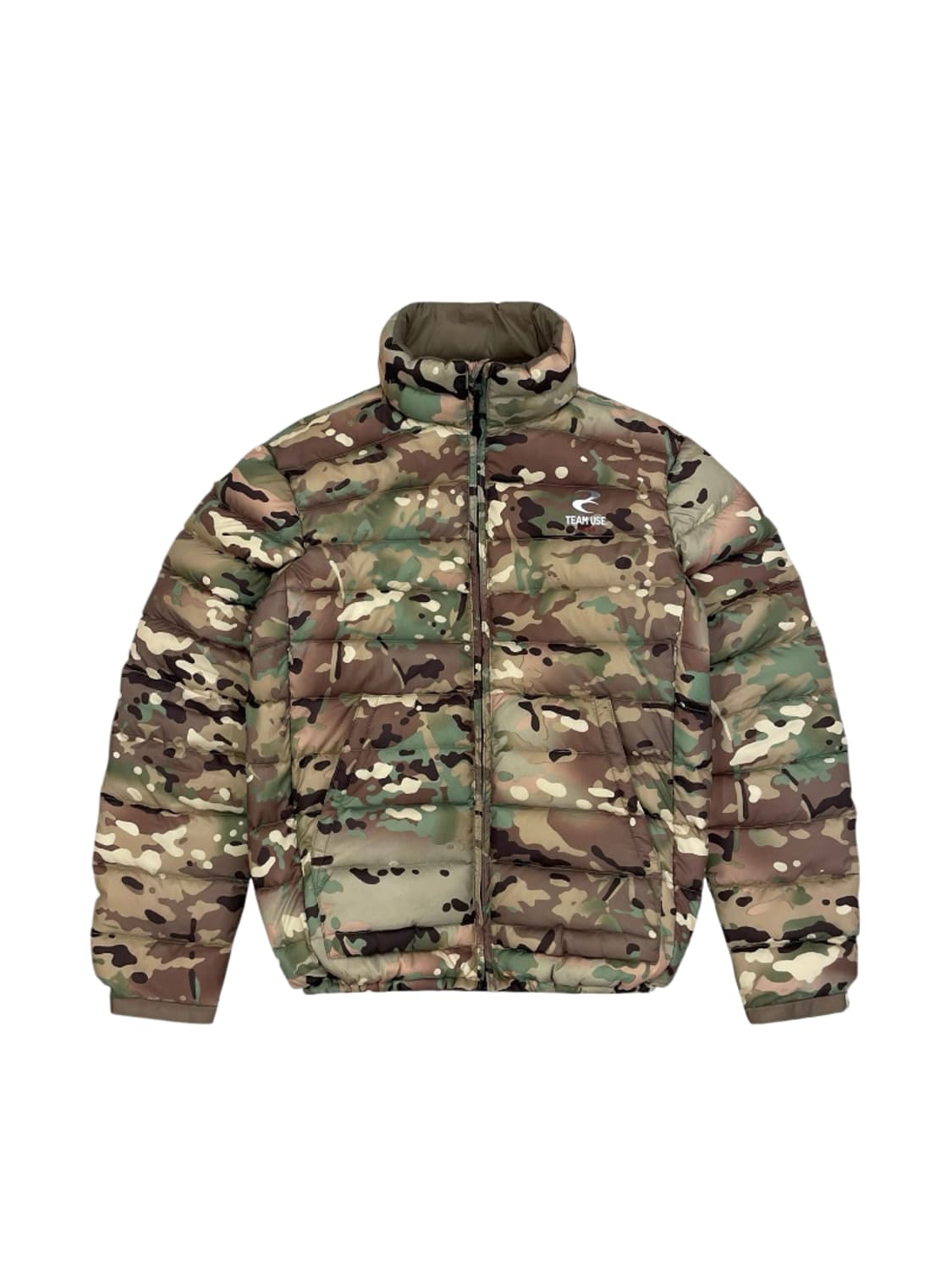 왓츠더유즈 멀티캠 패딩 m 팀유즈 상품이미지1