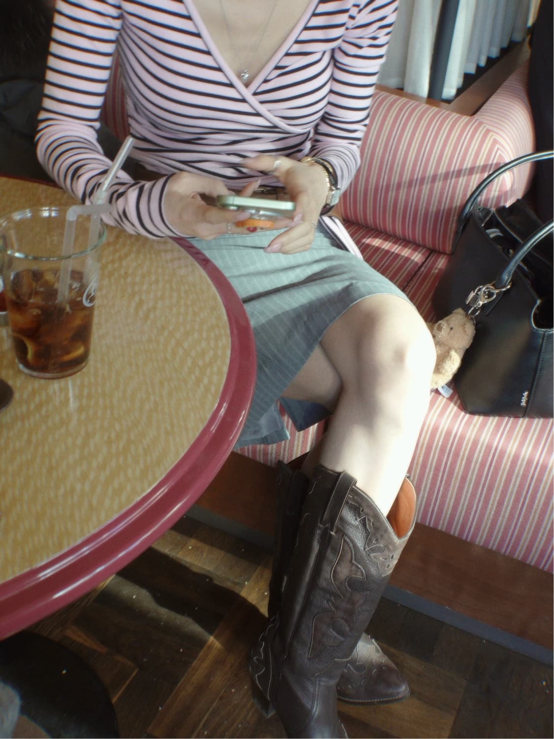 페일제이드 스트라이프 랩 리본 티 Striped Lap Ribbon T 상품이미지4