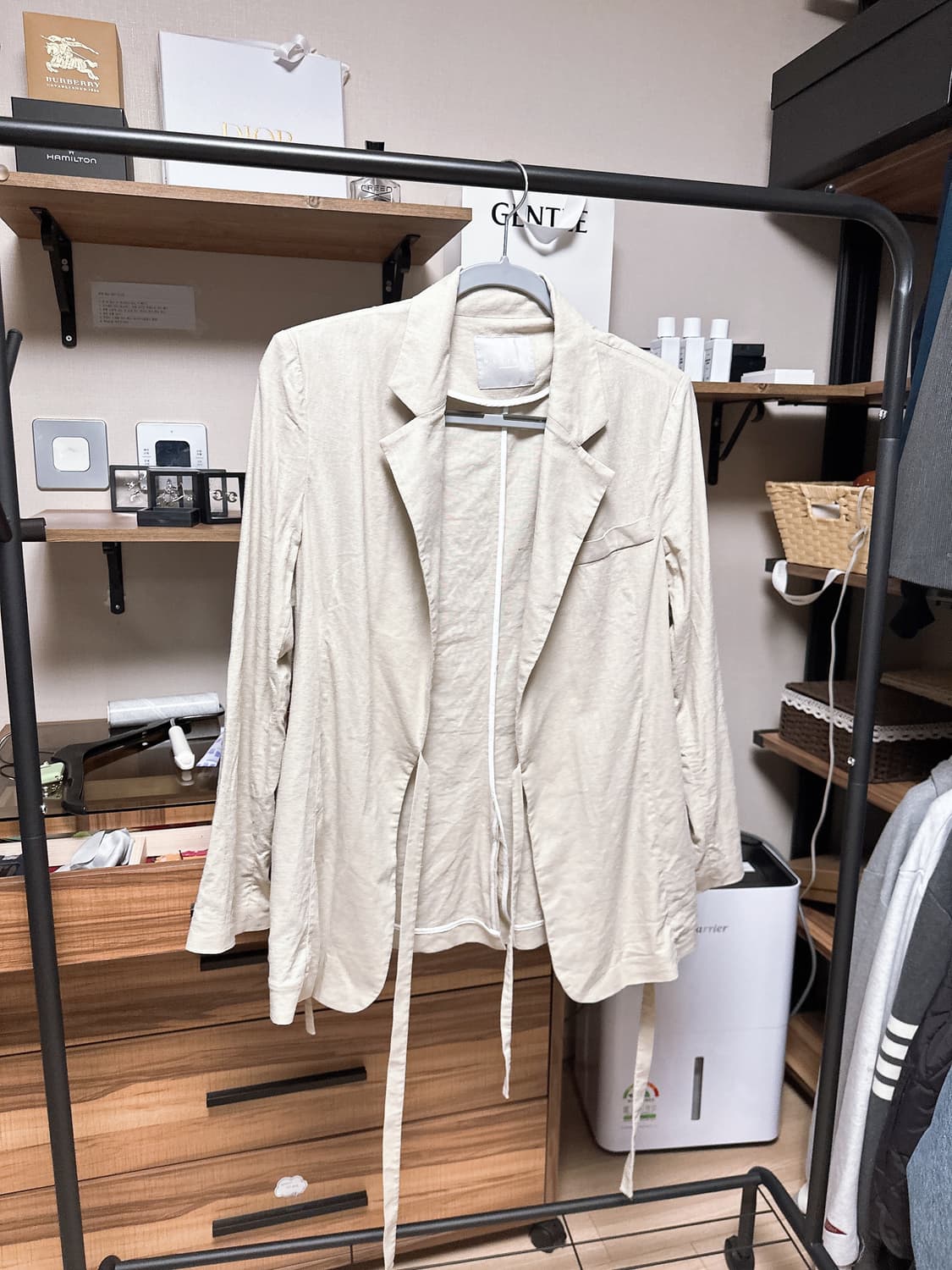 난닝구 베이지 린넨 자켓 FREE 상품이미지5