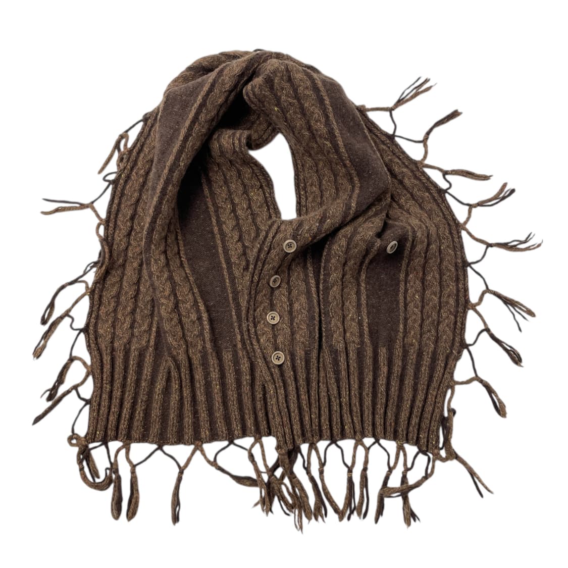 [택포] 썰스데이 아일랜드 보헤미안 빈티지 니트 숄 상품이미지1