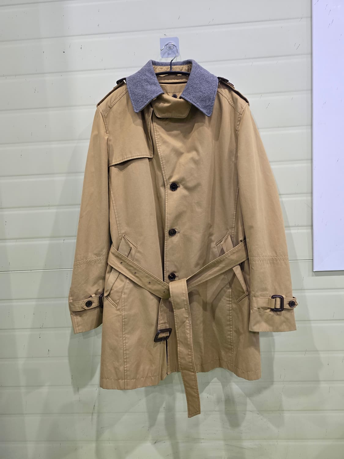 MVIO 남성 베이지 트렌치 코트 105 상품이미지1