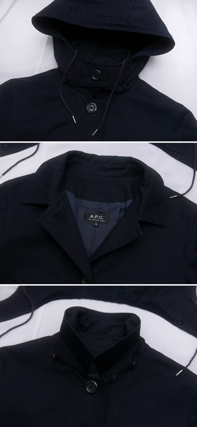 아페쎄 (A.P.C) 투웨이 후디드 트렌치코트 (XS / 85-90) 상품이미지9