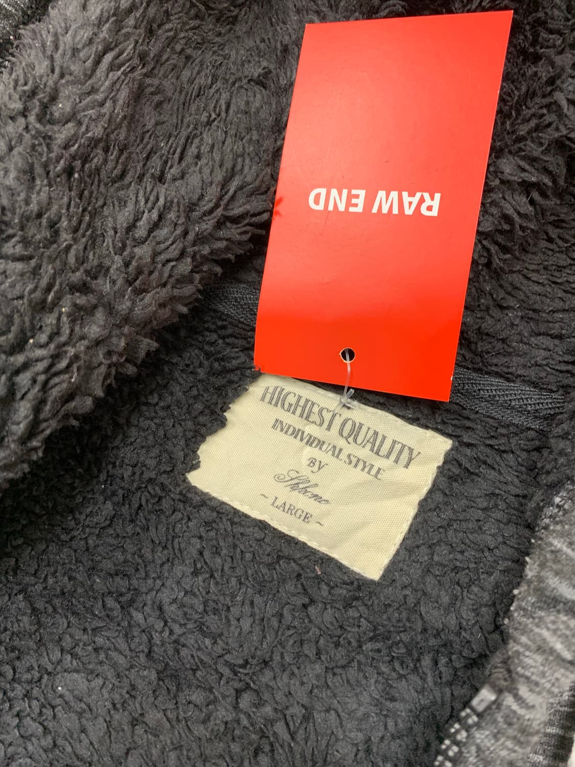 Brookcyn 회색 양털 후드집업 #25 상품이미지4