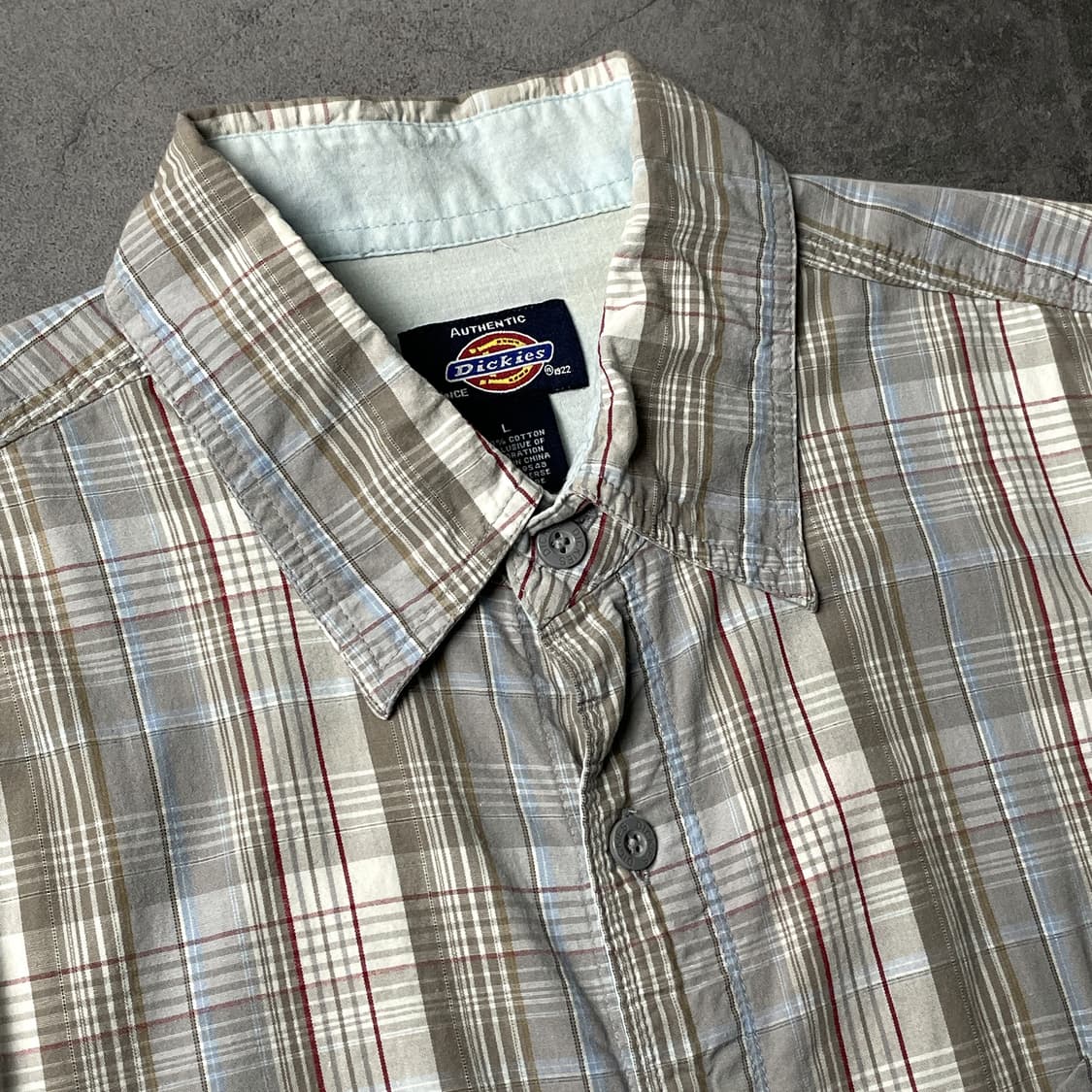 DICKIES 디키즈 빈티지 체크 반팔 워크셔츠 A01129 상품이미지2