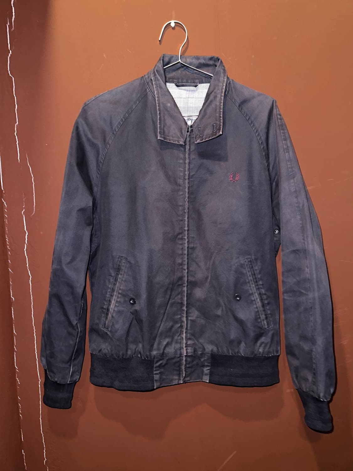 Japanese FRED PERRY navy ZP JK 상품이미지1
