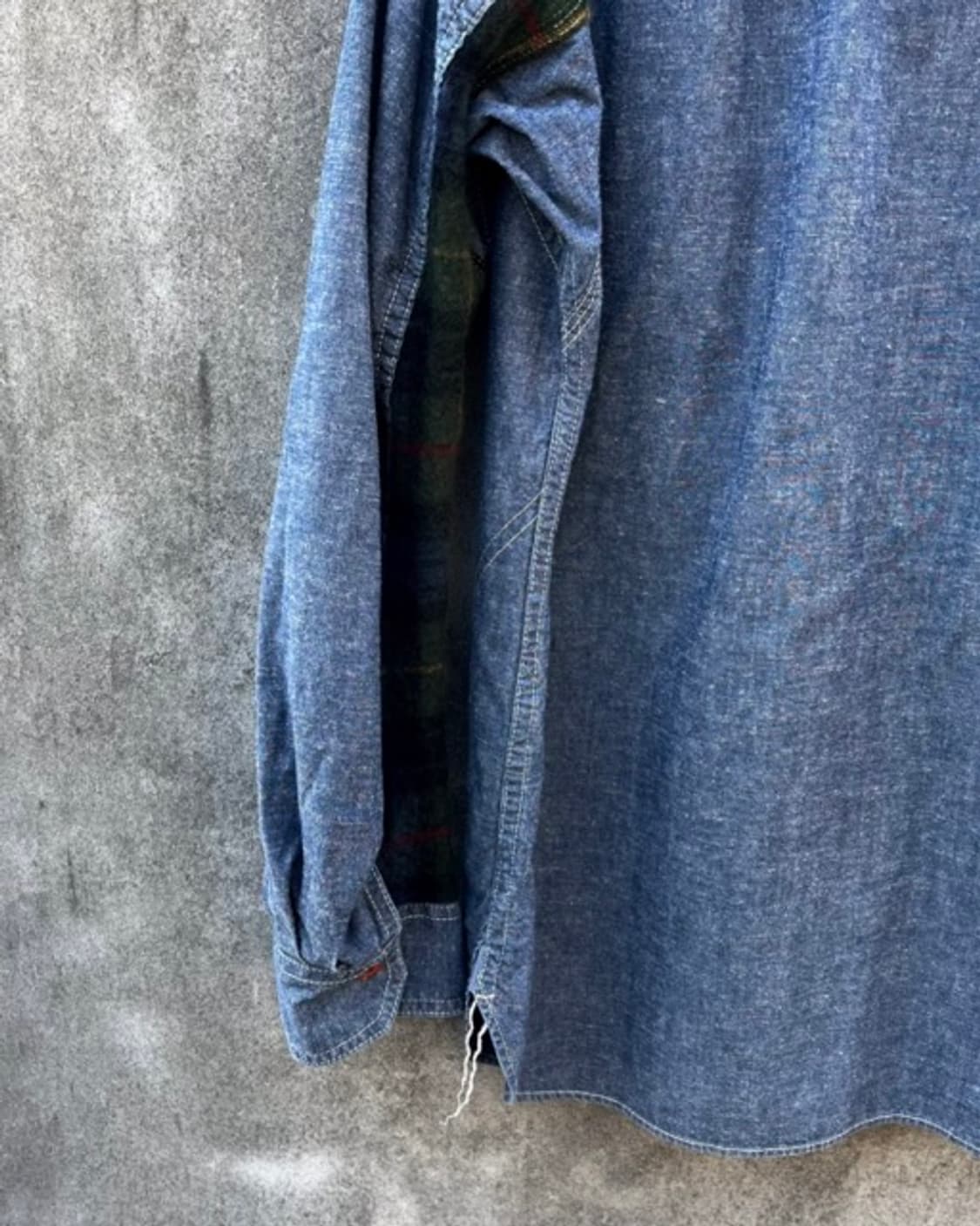 준야 와타나베 체크 패치 데님 셔츠 상품이미지5