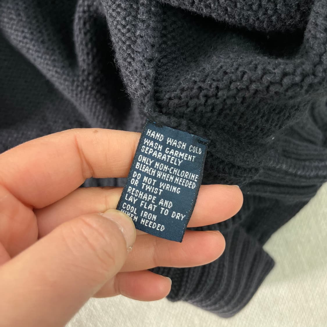 100 폴로랄프로렌 코튼 블랙 니트 상품이미지6