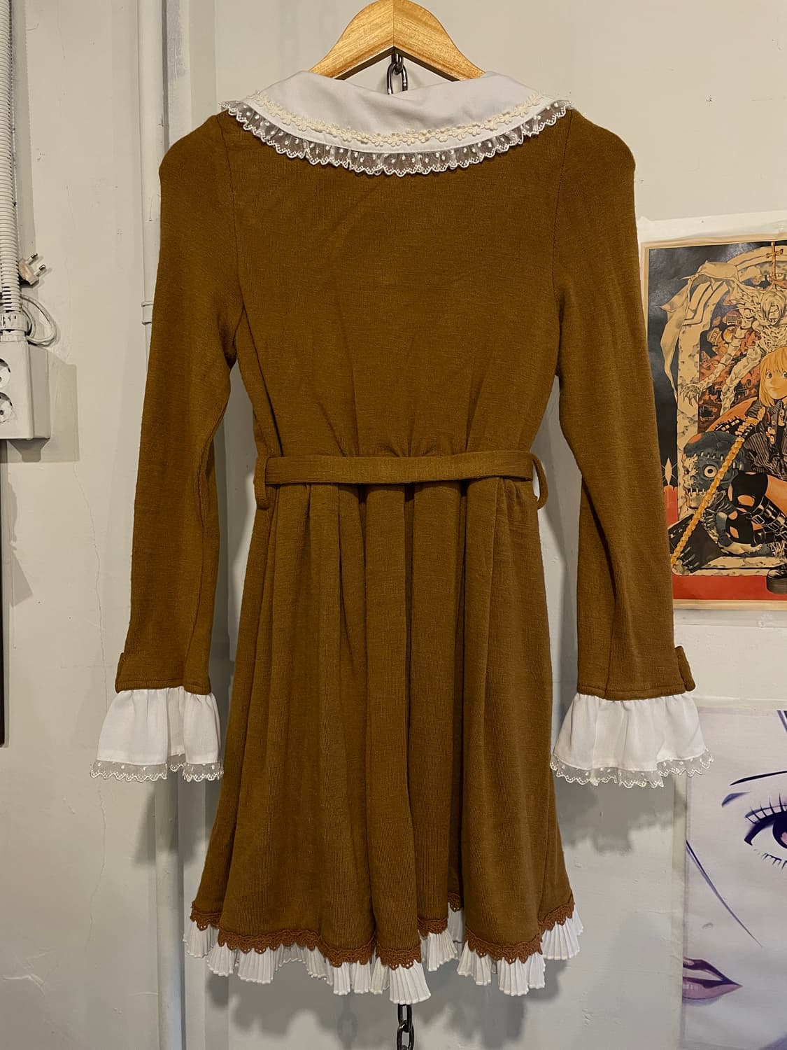 liz lisa 리즈리사 레이스 리본 스트랩 브라운 원피스 러블리 갸루 상품이미지5